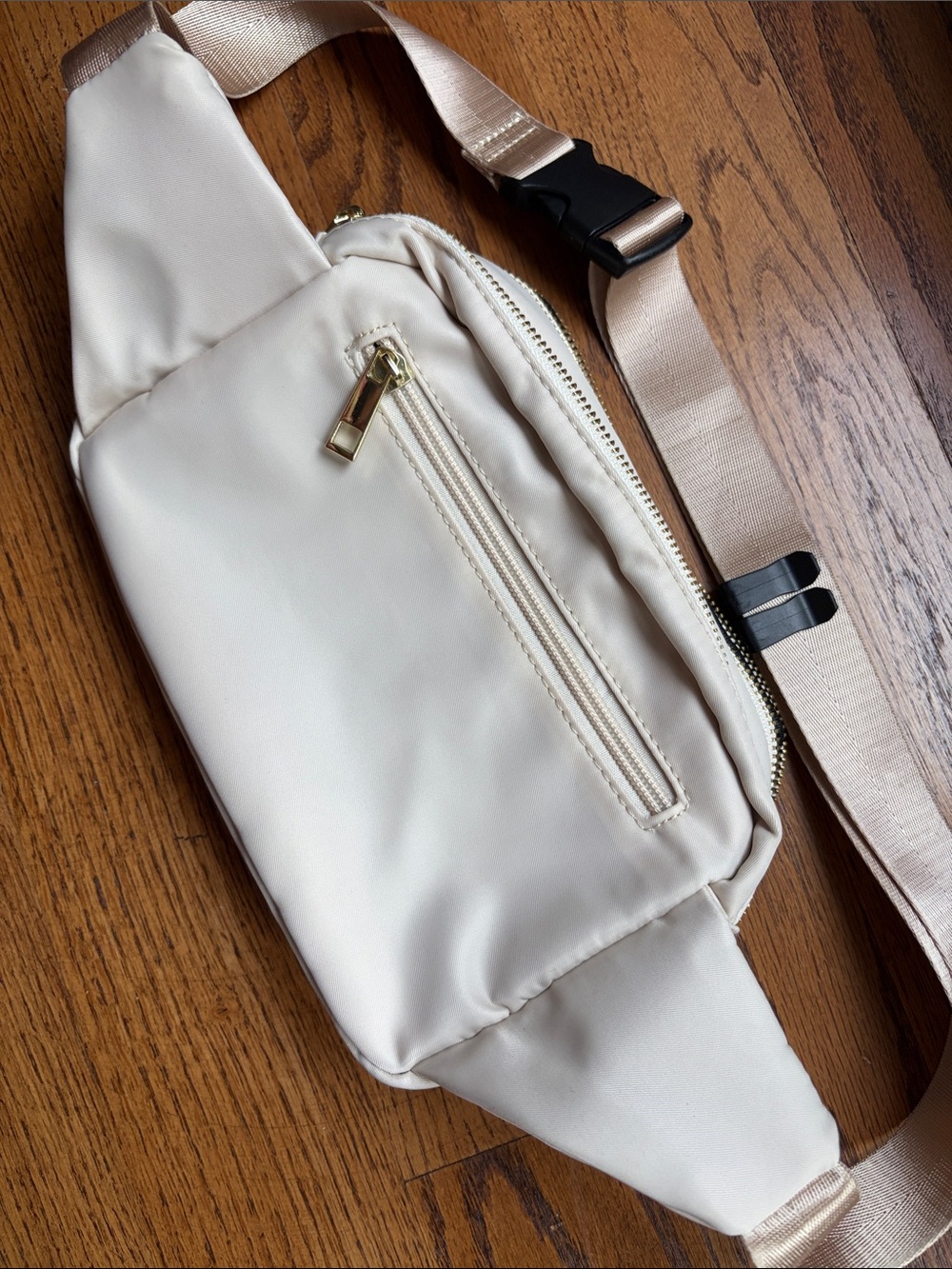 ZORFIN Quilted Fanny Pack / Belt Bag Crossbody Bag with Gold Zip.New without tag - Picture 9 of 9